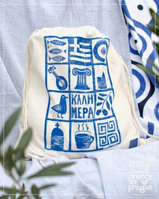 ✨ Novinky z mé dílny: něco pro všechny milovníky Řecka ✨ Když jsem tvořila svůj linorytový motiv, chtěla jsem zachytit...